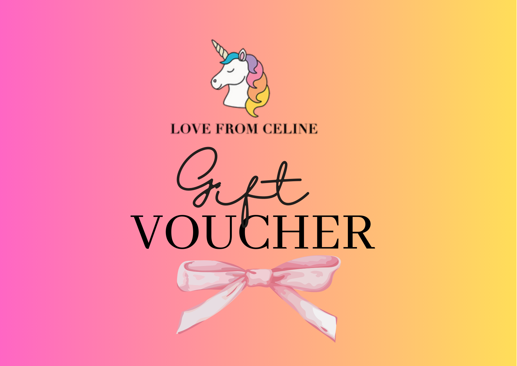 Celine gift discount card