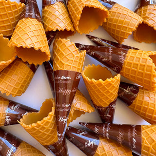 Brown Waffle Cone Charms